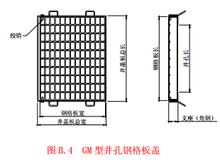 GM型井孔钢格板盖